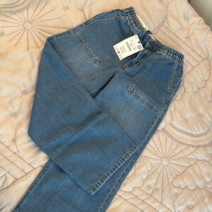 NWT Zara Girls wideleg fluid jeans